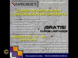 Curso Reparación y Decoración de Concreto