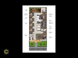 PLANTA ARQUITECTONICA, CORTES,FACHADAS,PLANTA AMBIENTADA Y RENDER.