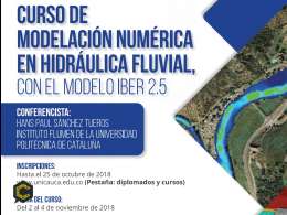CURSO MODELACIÓN NUMÉRICA EN HIDRÁULICA FLUVIAL (UNICAUCA)
