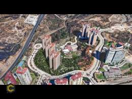 Fotomontaje y Render Exterior Conjunto Residencial Sayabes. Render: Giovanni Bertely 3D.