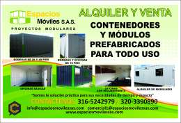 Contenedores y Módulos prefabricados!