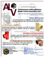 Servicios de instalaciones para redes hidrosanitarias, red contra incendio y redes de gas