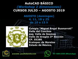 AutoCAD básico (workshop 2 dimensiones)