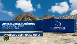 Contenedores marítimos que se adaptan a todo tipo de industria