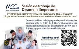 Sesión de Trabajo de Desarrollo Empresarial