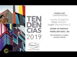 En el marco de EXPOCAMACOL *****, Pintuco lo invita al stand 6 pabellón azul y a su charla tendencias del color *****