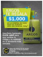 Maestro, si estas en Bogotá aprovecha este descuento que trae Argos.