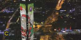 En Navidad, así funciona la iluminación de la Torre Colpatría