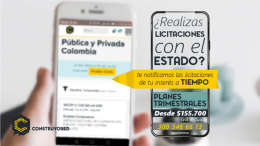 ¿Te gustaría conocer todas las licitaciones públicas de interés para ti y para tu empresa?