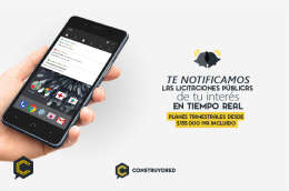 Notificamos todas las licitaciones públicas de tu interés  