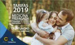Conoce las tarifas especiales que Colsanitas tiene para ti y tu grupo familiar
