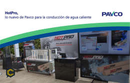 HotPro, Lo nuevo de Pavco para la conducción de agua caliente