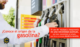 ¿Conoce el origen de la palabra gasolina?