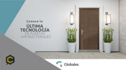 GLOBALES, ÚLTIMA TECNOLOGÍA  EN PUERTAS  ANTIBACTERIALES