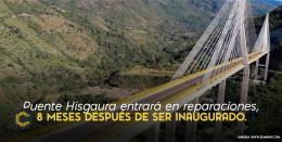 El Polémico puente entra en reparaciones.
