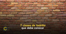 7 clases de ladrillo que debe conocer