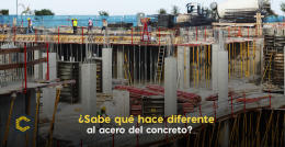 ¿Sabe qué hace diferente al acero del concreto?
