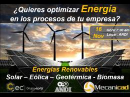 6ta Sesión Seminario Eficiencia Energética ANDI