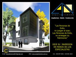 ARQUITECTURA DISEÑO Y CONSTRUCCIÓN DE VIVIENDA-COMERCIO-INSTITUCIONAL