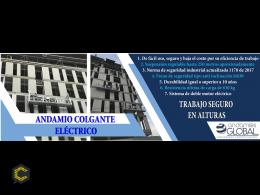Venta de Andamio Colgante Eléctrico - Bogotá - Medellín - Colombia