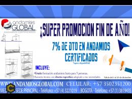 Super promoción de fin de año Andamios certificados