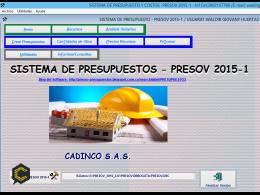 Presov, Software para Administrar Obras Civiles y Eléctricas