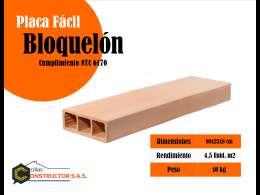 Bogota Bloquelón 80x23x8Cm 4,87 U/m2,Rend. 5 Unid X M2 $ *****