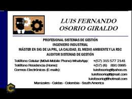 Portafolio de Servicios Consultoria/Asesoría