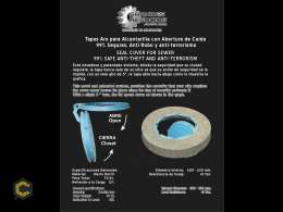 Tapa para alcantarilla elaborada en hierro dúctil 99% segura, anti robo y anti terrorista