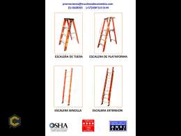 ESCALERAS EN FIBRA DE VIDRIO CAPACIDAD ***** KG