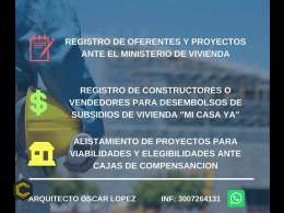 Señor Constructor de Proyectos de Vivienda de Interés Social, Asesoría y Asistencia Técnica.