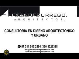 CONSULTORÍA EN DISEÑO ARQUITECTÓNICO