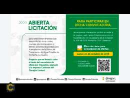 Licitación para empresas que se dediquen a el desarrollo de obras civiles