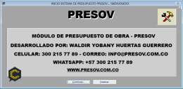 Presov ( Software para presupuestos y control de costos )