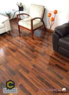 Piso laminado cumaru oscuro
