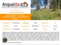 Venta de finca en Pacho