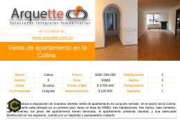 Venta de apartamento en la Colina