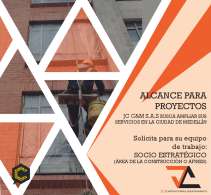 JC CONSTRUCCIONES Y MANTENIMIENTOS S.A.S busca ampliar sus servicios en la ciudad de Medellín.