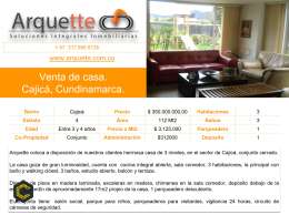 Venta de casa en Cajica