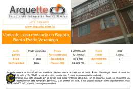 Venta de casa rentando en Prado Veraniego
