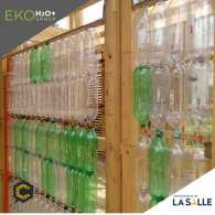 EKOMURO H2O+ Recolecciòn de aguas lluvias con PET