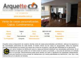 Venta de casas personalizadas en Cajica