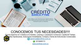 Capital de Trabajo, Leasing, Leaseback