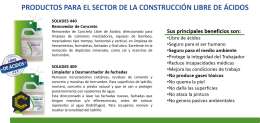 Productos para Remoción de Concreto y Lavado de Fachadas Libres de Ácidos,