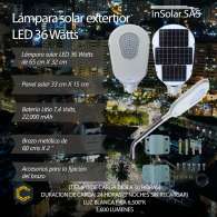Lamparas solares para alumbrado publico.