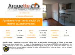 Venta de apartamento en Madrid Cundinamarca