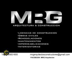 MRG Arquitectos cel: *****  Facebook: MRG Arquitectos  Ofrecemos servicios de Licencias de Construccion, obras civiles