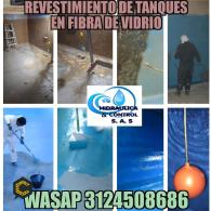 REVESTIMIENTOS DE TANQUES DE CONCRETO EN FIBRA DE VIDRIO SOLUCION  DEFINITIVA A SUS PROBLEMAS DE FUGAS DE AGUA.