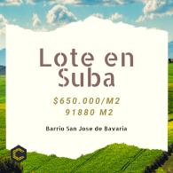 Lote parte del Plan Parcial de Lagos de Torca, sobre futura avenida.