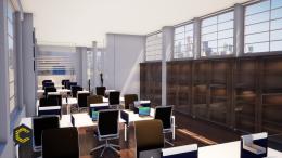 Modelado BIM con planimetria en 2D y documentos en 3D